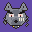 A grey wolf with a gold fang.